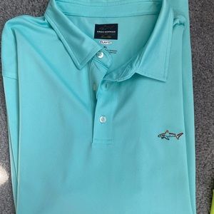 Teal men’s golf polo